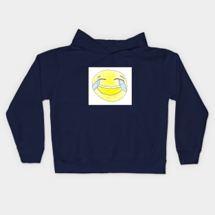 Crying-Laughing Emoji Kids Hoodie